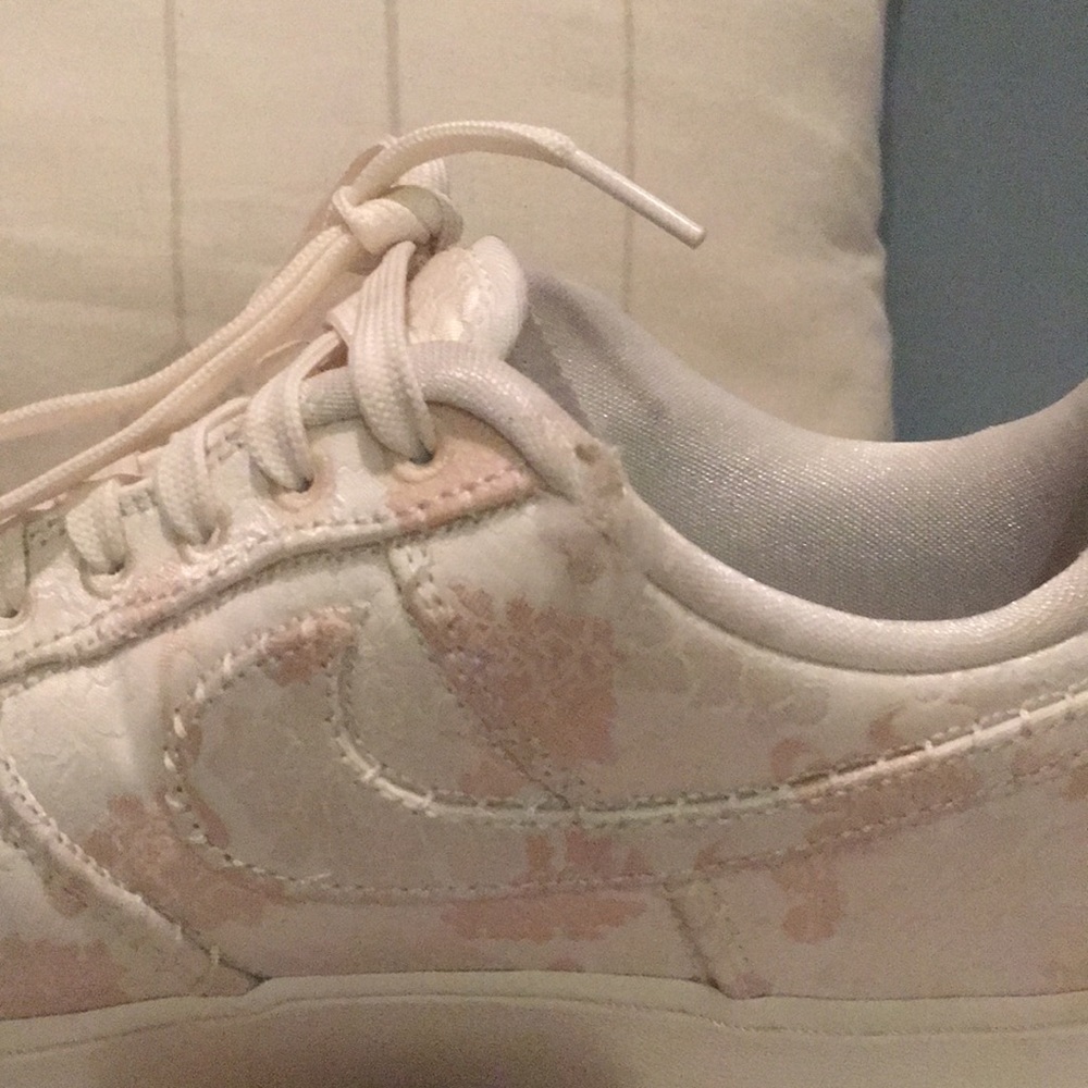 Ivory Nike Air Force 1s - Picture 4 of 8